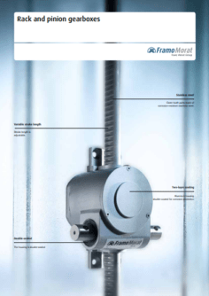 Rack and pinion gearboxes