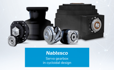 Nabtesco servo gearbox in cycloidal design.