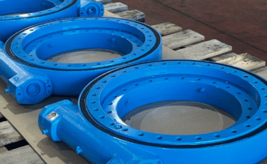 Electric blue TGB Slew Drives