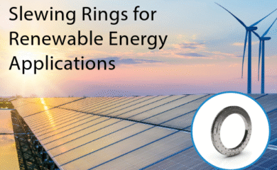 Slewing rings for renewable energy applications.